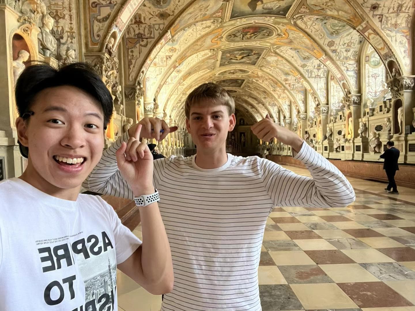 in germany with my friend Jan