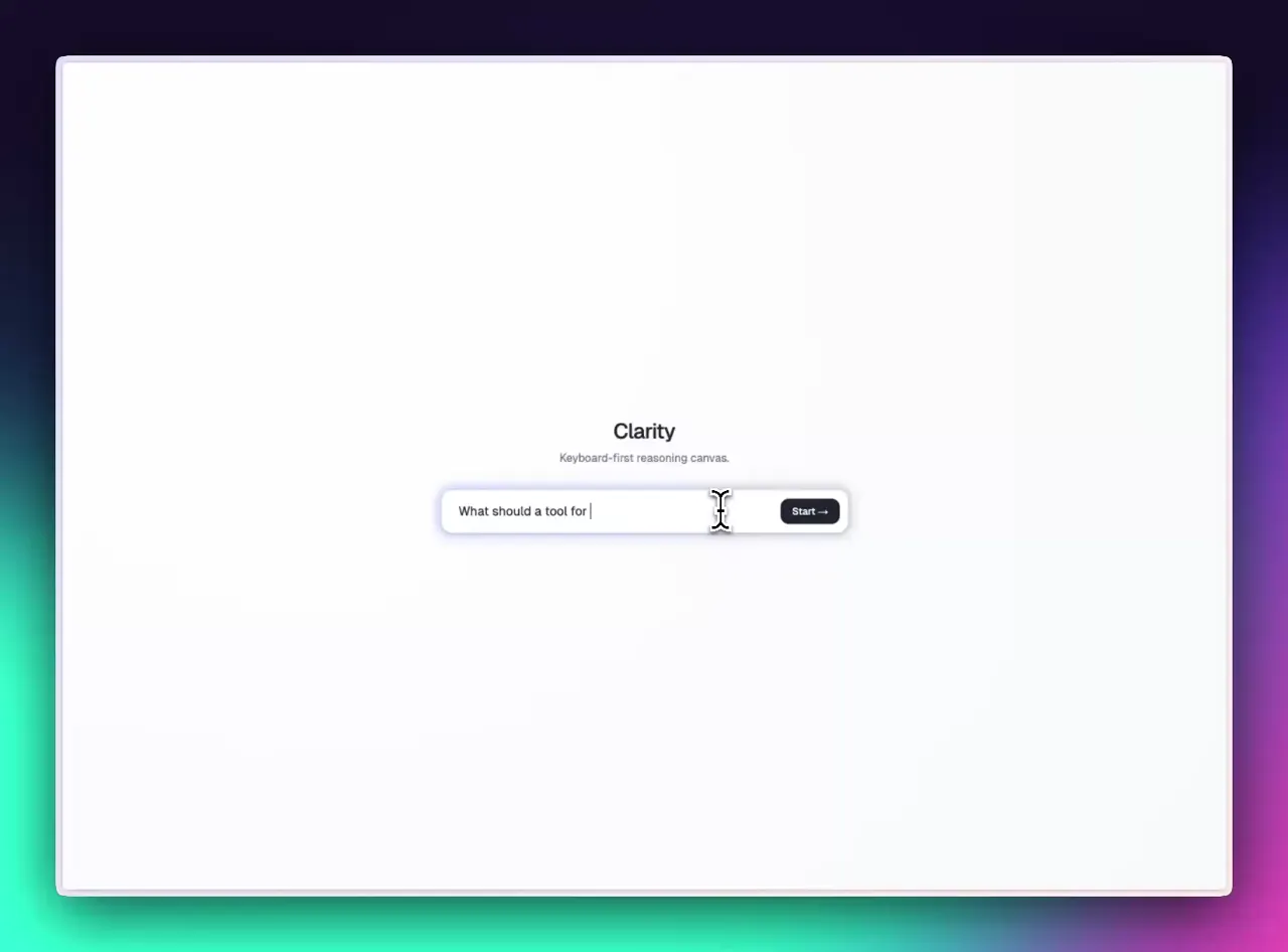 Clarity interaction demo