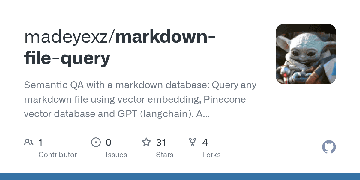 markdown-file-query on GitHub