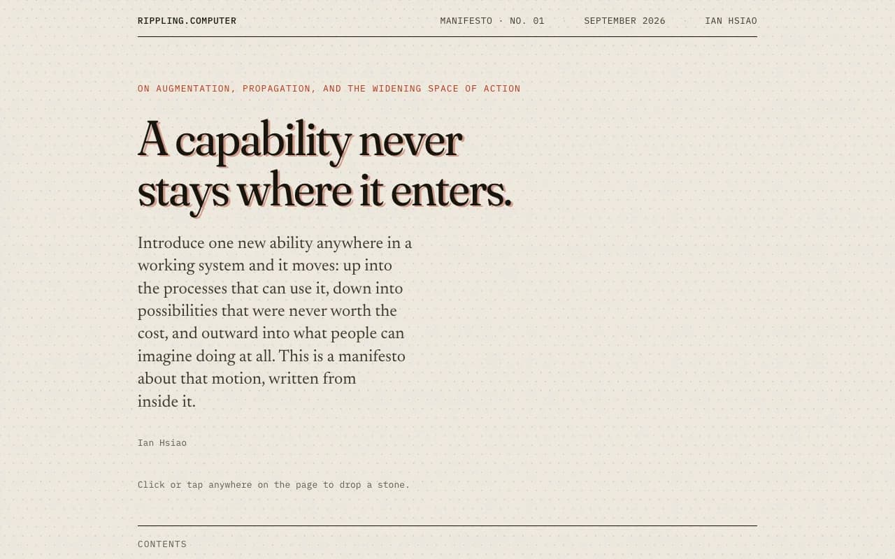 Rippling Computer manifesto
